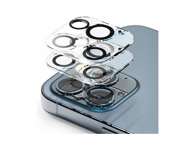 [아이폰12프로 퍼시픽블루 슬림 케이스] 인기 폭발 신지모루 빛번짐 방지 카메라 렌즈 강화유리 보호필름 2p 세트