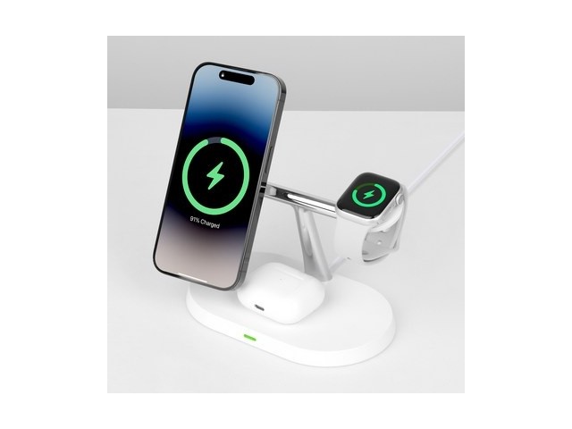 [아이폰16프로 맥세이프 충전기] 놓치지 마세요 모잇 3in1 맥세이프 무선충전기 + CtoC 케이블 + 맥세이프링 세트