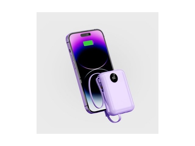 [보조배터리 일체형 아이폰] 핫 아이템 리베타 4in1 케이블 일체형 고속충전 미니 보조배터리 10000mAh 아이폰 C타입 LED잔량